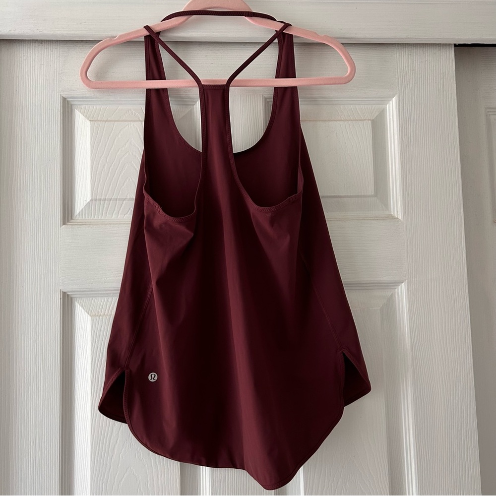 Lululemon Athletica Brown Burgundy Tank Top